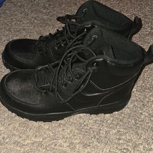 Nike Men's Black Leather Boots